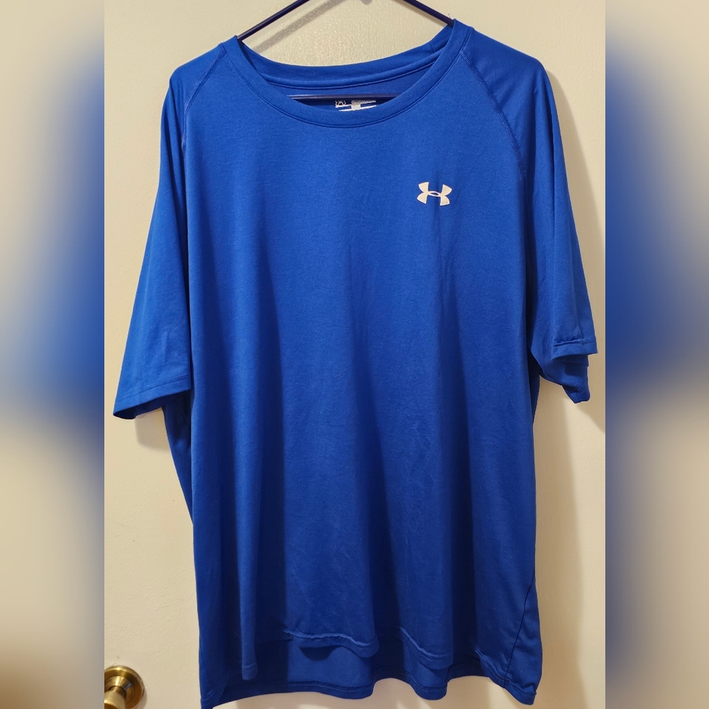Under Armour Heat Gear T-Shirt Men's Size 3XL Blue